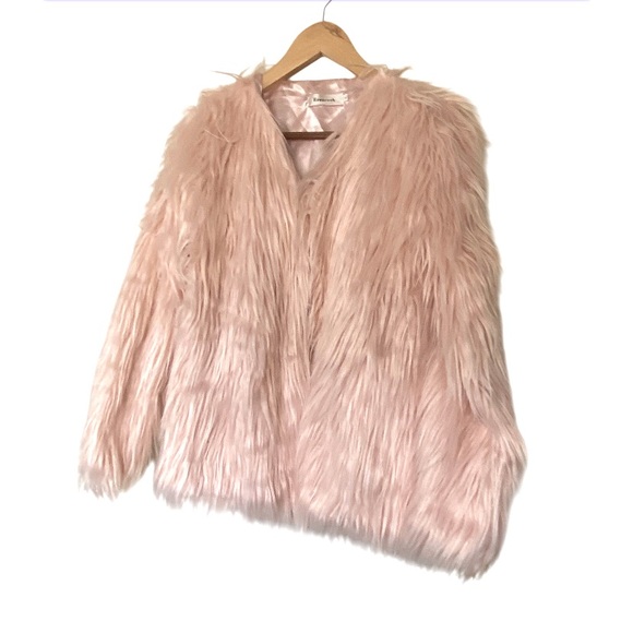 Blush Faux Fur Teddy Jacket - Picture 2 of 9
